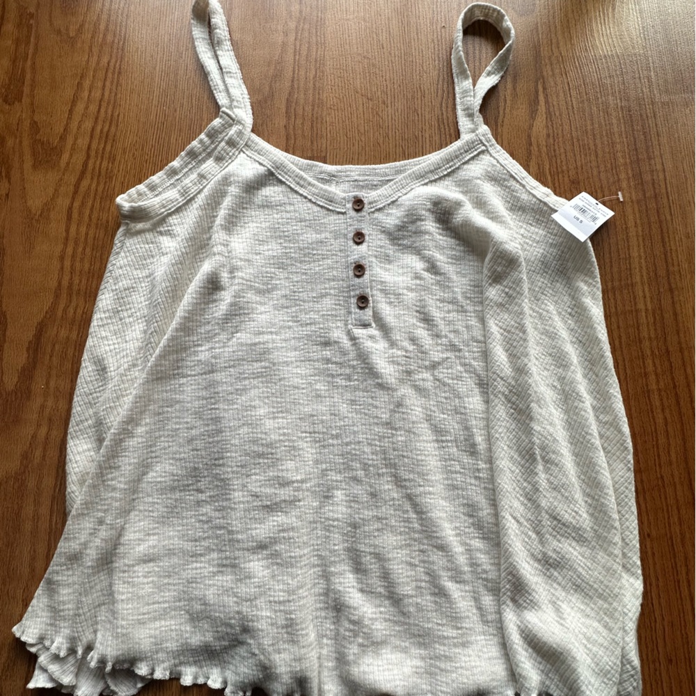 American Eagle cream tank NWT size small